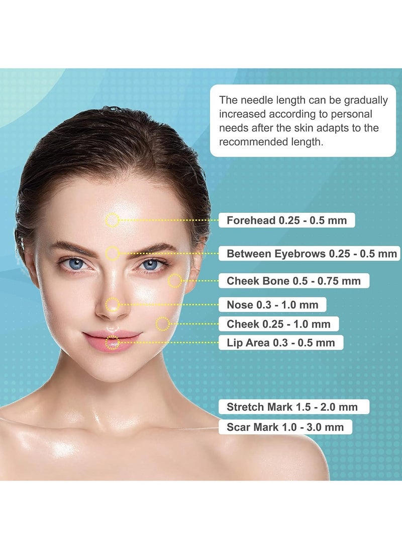 Adjustable Derma Roller Stamp, Derma Roller Alternative, Reusable Microneedle Pen with Needle Cover, Skin Care Tools for Face, Body, Hair and Beard Growth - Image 4