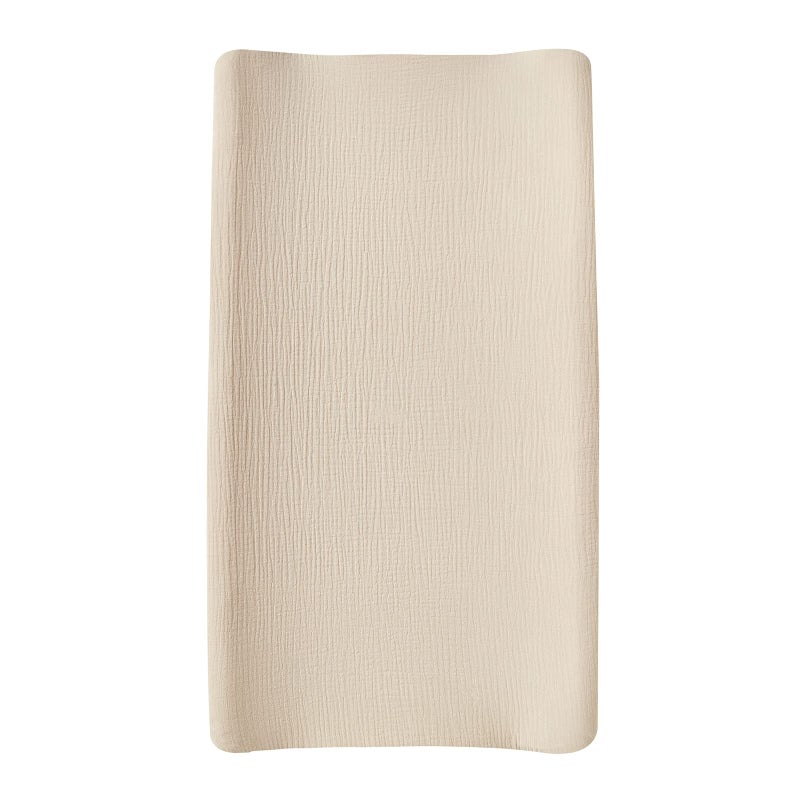 DONOMILO Muslin Changing Pad Cover,Ultra Soft Breathable Diaper Changing Table Cover for Baby Boys Girls,Neutral Fitted Changing Pad Sheets - Image 1