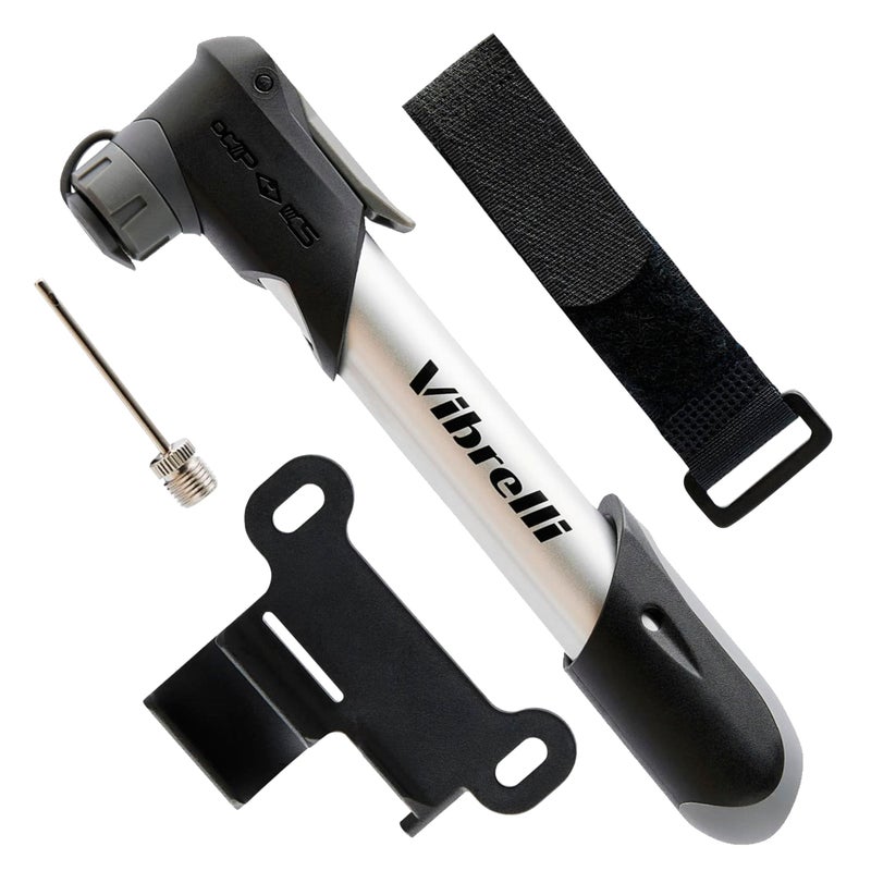 VIBRELLI AIR Master Mini Bike Pump - 120 PSI - Presta & Schrader Valve Compatible - Image 1
