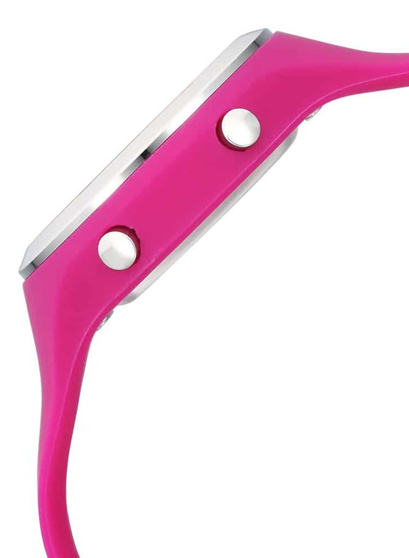 Zoop Unisex Digital Round Shape Silicone Wrist Watch 26024PP02 - 40 Mm - Image 4