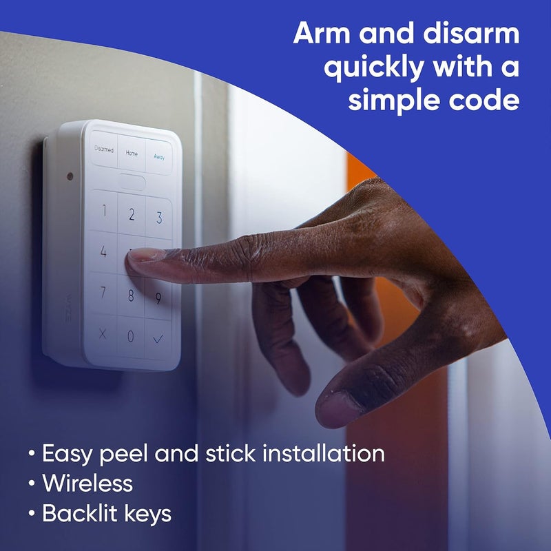 WYZE Home Security System Wireless Keypad,White - Image 2