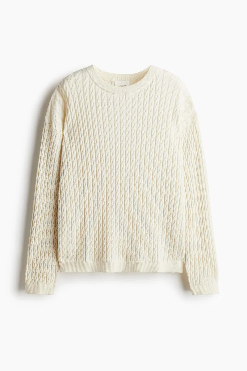 H&M Cable-knit cashmere-blend jumper