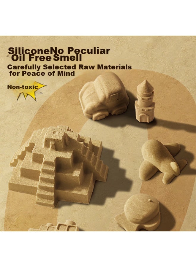 Space Sand Non-toxic Sand 8 Jin Set Children's Play Sand Toy Sand Color Gift Box Children's Day Gift - Image 5