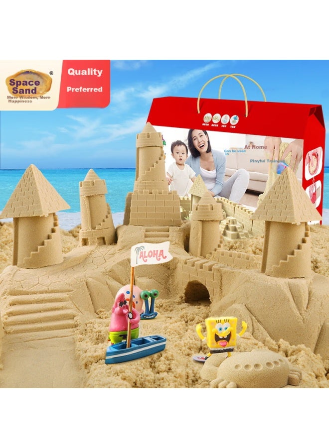 Space Sand Non-toxic Sand 8 Jin Set Children's Play Sand Toy Sand Color Gift Box Children's Day Gift - Image 1
