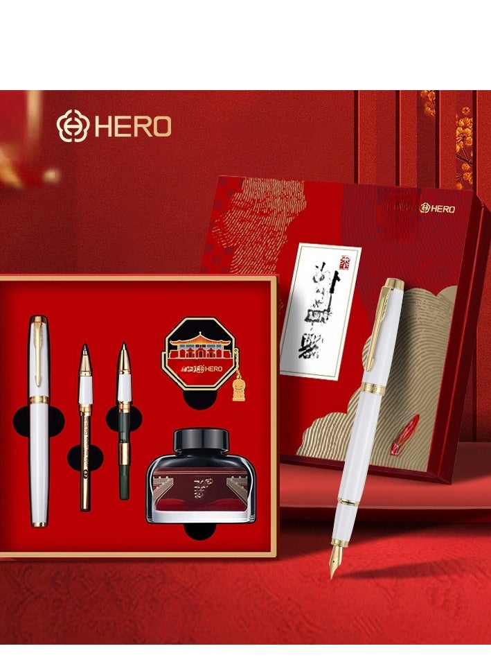 Hero Pen Teacher's Day Gift Box Chinese Style Bookmark Ink Set for Business Men and Women High end Gifts - Image 1