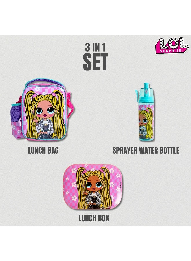 ام جي اي حقيبة غداء متكاملة      في  مع زجاجة ماء وصندوق غداء - Image 3