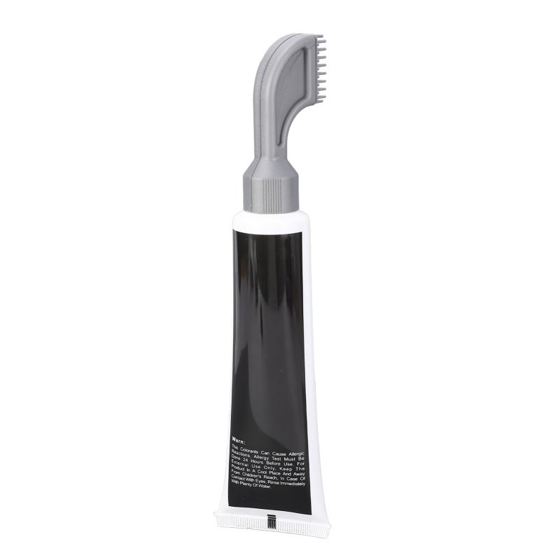 Black Beard Dye 80ml Gentle Safe Formula Beard Dye for Men - Easy Application With Comb Gloves Mustache Dye for Gray Beard Coverage Home Use - Image 5