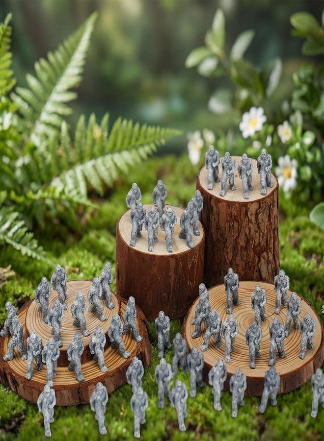 RoundFunny 100 Packs Mini Bigfoot Figures Little Sasquatch Figurine Decorations Big Foot Resin Figurines Mini Bigfoot Figures Bulk for Hide and Seek Props Birthday Holiday Party Gifts Home Decor - Image 3