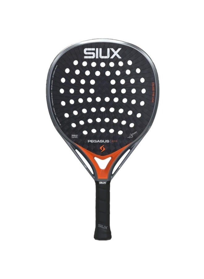 SIUX مضرب بادل Siux Pegasus Pro Lava Orange 2026 – مضرب هجين من ألياف الكربون 12K مع قلب EVA، نسيج ثلاثي الأبعاد، قوة وتحكم للاعبين المحترفين - Image 2