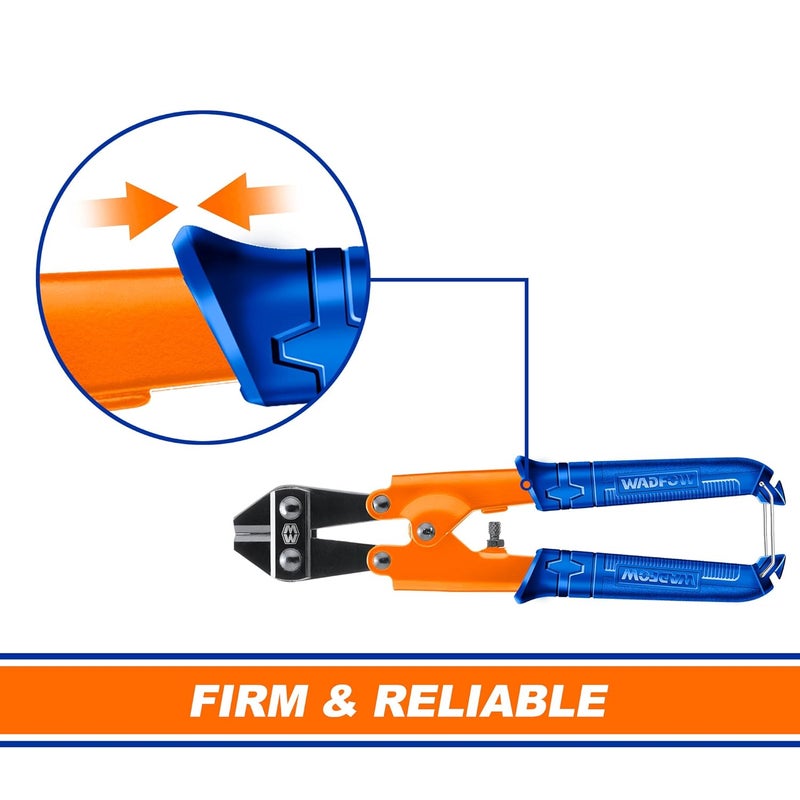 WADFOW Mini Bolt Cutter Wire Cutter 8 Easily Cut Locks Cable Chain Spring Snips Clippers with Soft Rubber Handle - Image 4
