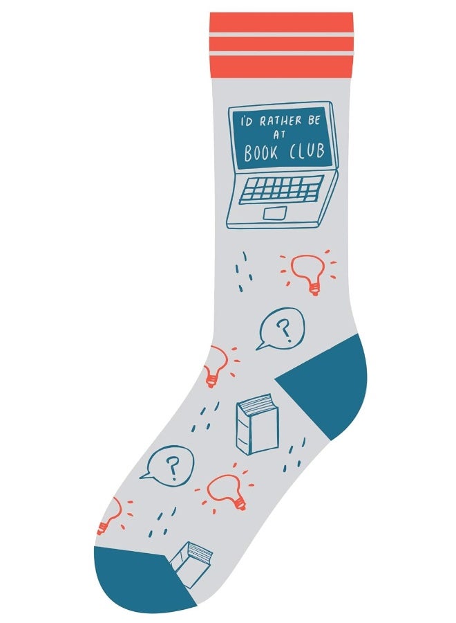 I'd Rather Be at Book Club Socks - Image 1