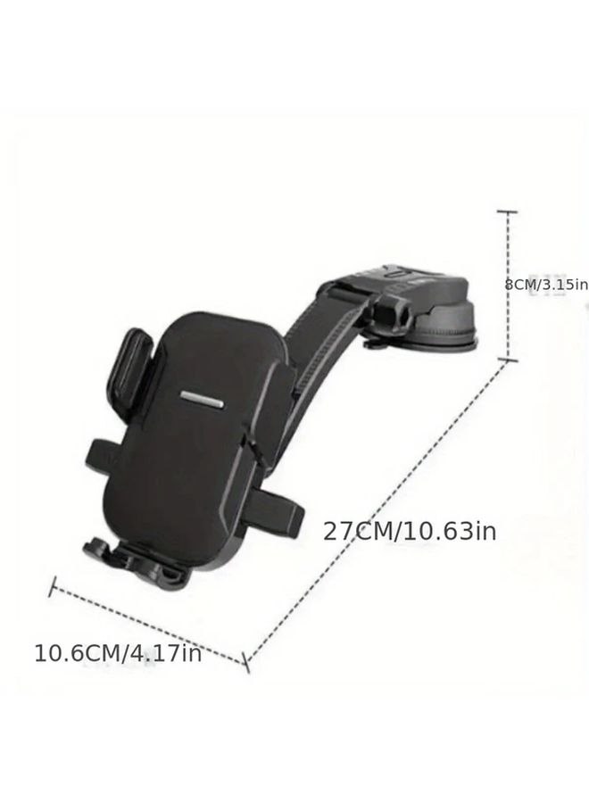 360 Degree Rotating Dashboard Phone Holder Strong Suction Cup Black - Image 3