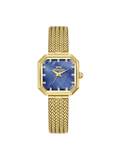 سلازنجر ساعة يد نسائية شبكية بعقارب