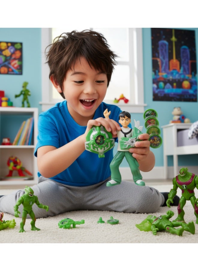 Premium Ben 10 Alien Force Digital Slap Watch – Green Cartoon Wristwatch for Kids with Omnitrix Design - Image 2