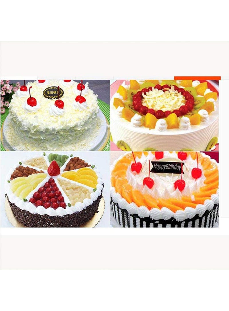 Cake Decor Gold Design Flower Print Glossy Corrugated Cake Board Base 8 Inch Diameter for Half Kg Cakes- Pack of 10Pcs - Image 3