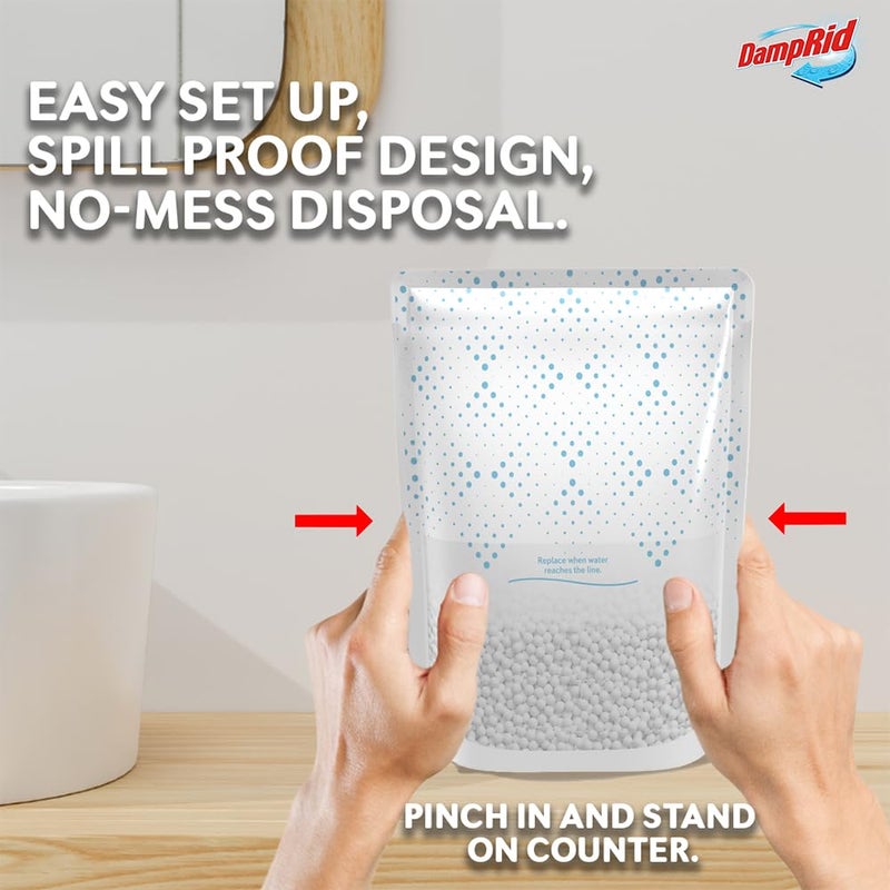 DampRid Fresh Scent Single-Use Pouch Moisture Absorber, 6-Pack - Image 3