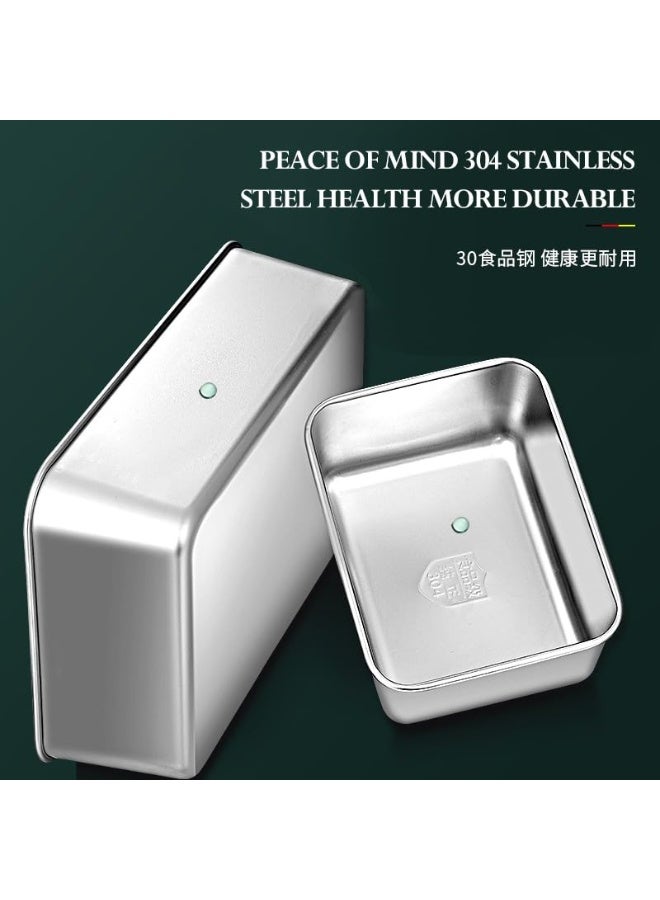 Bukela 304 Stainless Steel Multi-Grid Seasoning Box Cover Set, Eight Compartments, Dust-Resistant, Food Grade, Portable - Image 2