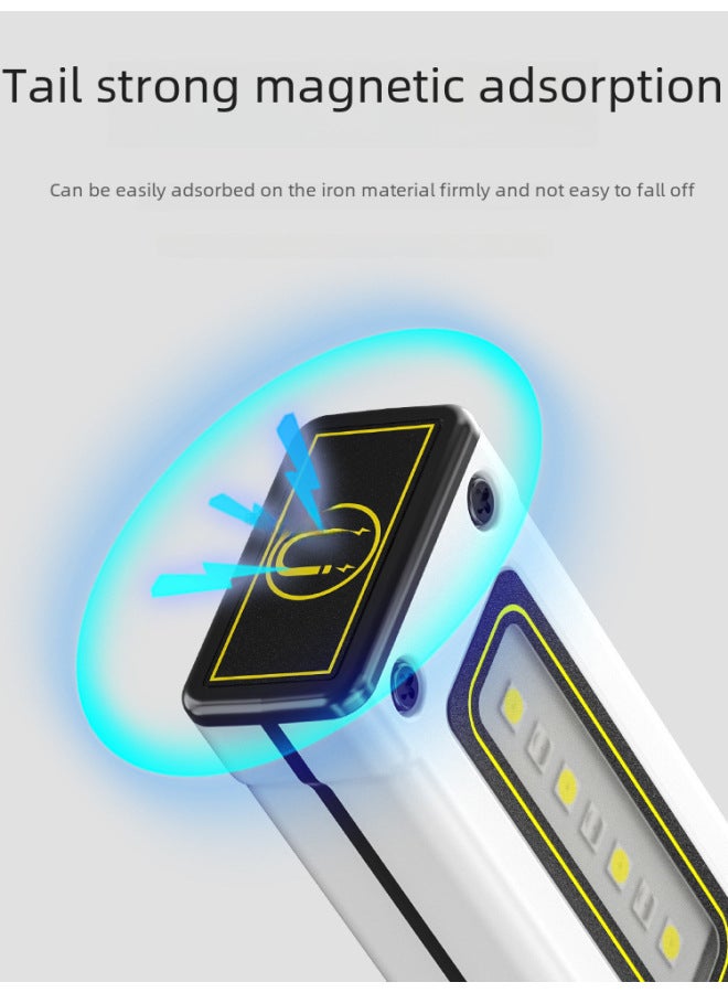 Multi-functional Mini Led Flashlight High-intensity Long-range Rechargeable Super Bright Portable Outdoor Magnetic Suction-Product Specifications:White Standard  - Image 3