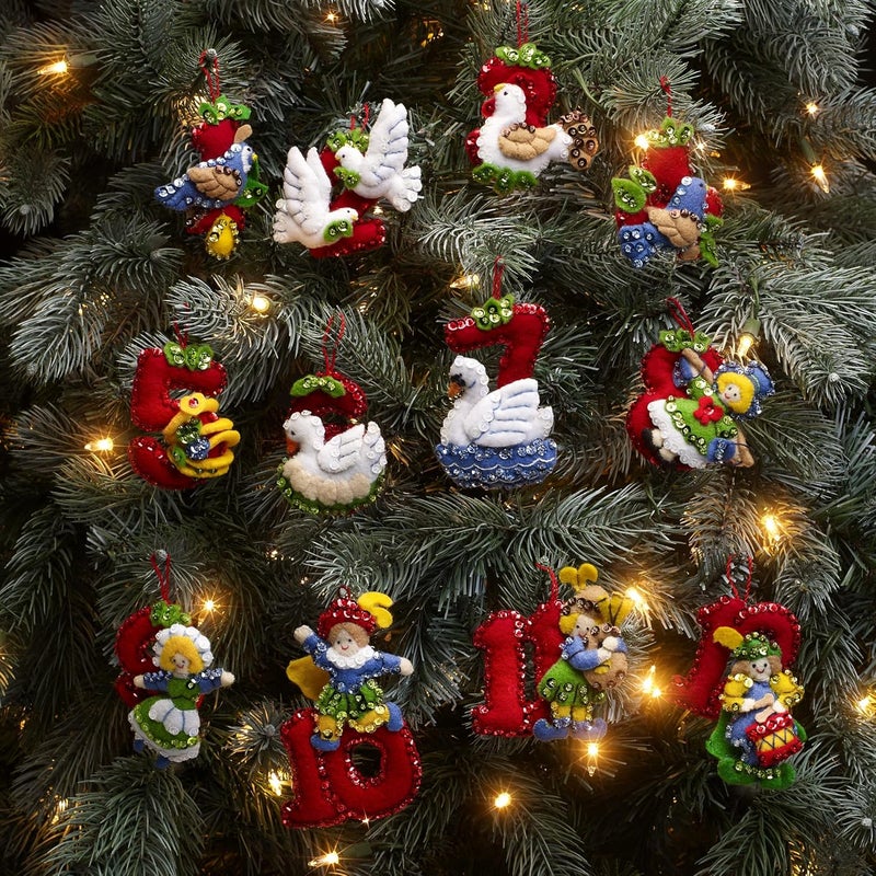 Bucilla Felt Ornaments KIT 12, Twelve Days of Christmas - Image 5