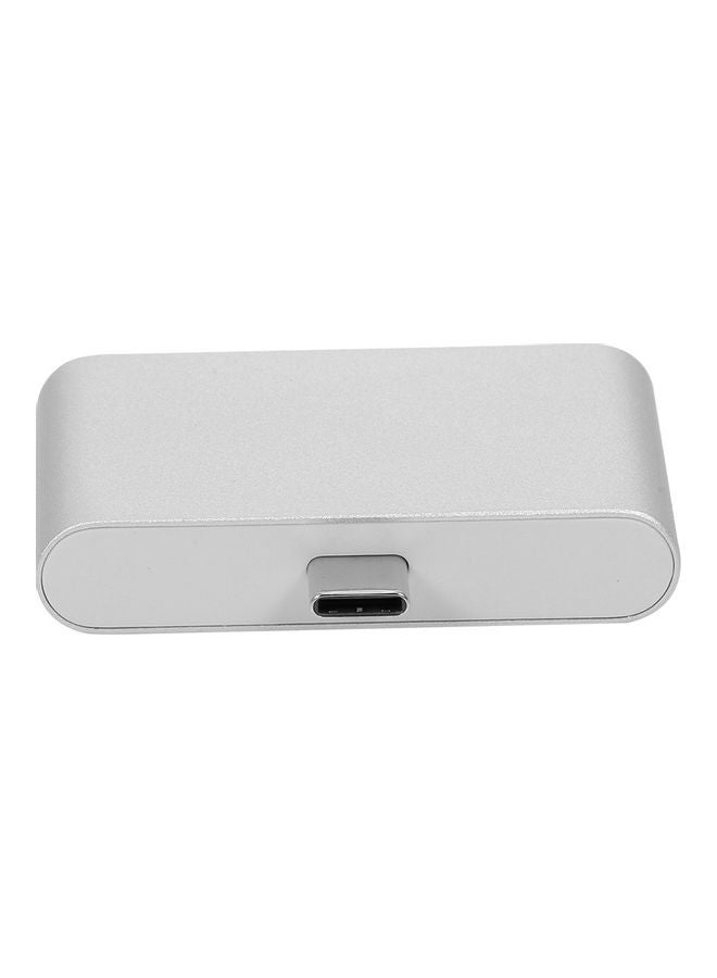 NIBEMINENT 5 IN 1 Multi-Function Type-C HUB OTG USB 3.0 U Disk TF/SD Card Reader Silver  - Image 4