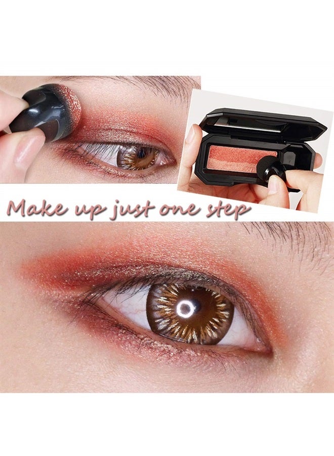 Dual-Color Eyeshadow, Waterproof Eyeshadow Highly Pigmented Eyeshadow with Exquisite Glitters and Smooth Texture, Long Lasting For Eye Makeup