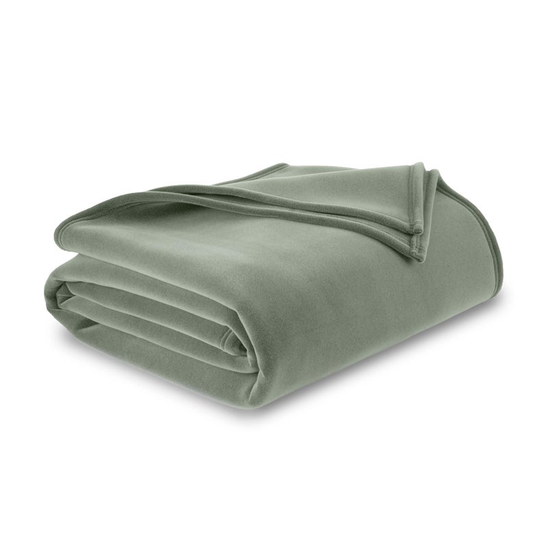 The Original Vellux Blanket Soft Warm Insulated PetFriendly Home Bed Sofa Moss Twin 66 x 90