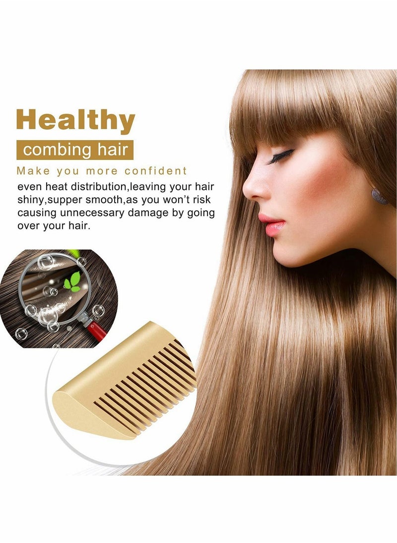 Excefore - Hair Straightener Brush, Electric Heating Comb, Portable Travel Anti-Scald Beard Straightener Press Comb, Ceramic Security Curling Iron Fast Heating Hot Comb, Anti-Scald, Easy to Use - Image 1