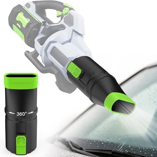 Sealegend Car Drying Nozzle Compatible with EGO Leaf Blower Models 530 575 580 615 650 670 765, Compact Nozzle Attachment for Easy Snow & Leaves Removing, 360°Rotation & Scratch Protection, 9.5 in. - Image 1