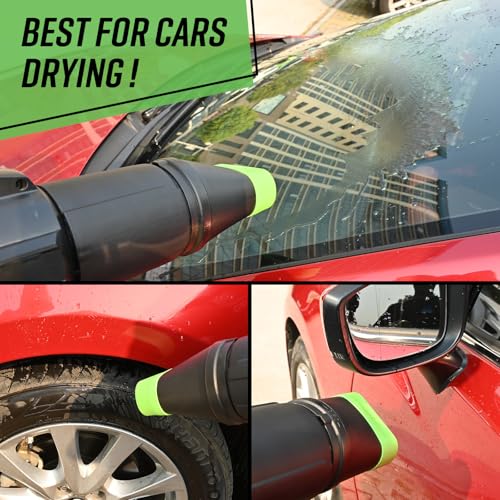 Sealegend Car Drying Nozzle Compatible with EGO Leaf Blower Models 530 575 580 615 650 670 765, Compact Nozzle Attachment for Easy Snow & Leaves Removing, 360°Rotation & Scratch Protection, 9.5 in. - Image 3