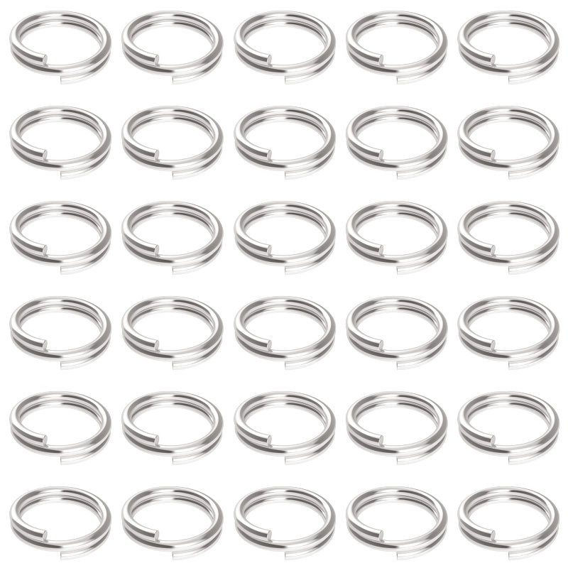 Pawfly 100 Pack 25 Inch Mini Split Jump Ring with Double Loops Small Metal Rings Connectors for Jewelry Necklaces Bracelets Earrings Crafts Ornaments and DIY Arts
