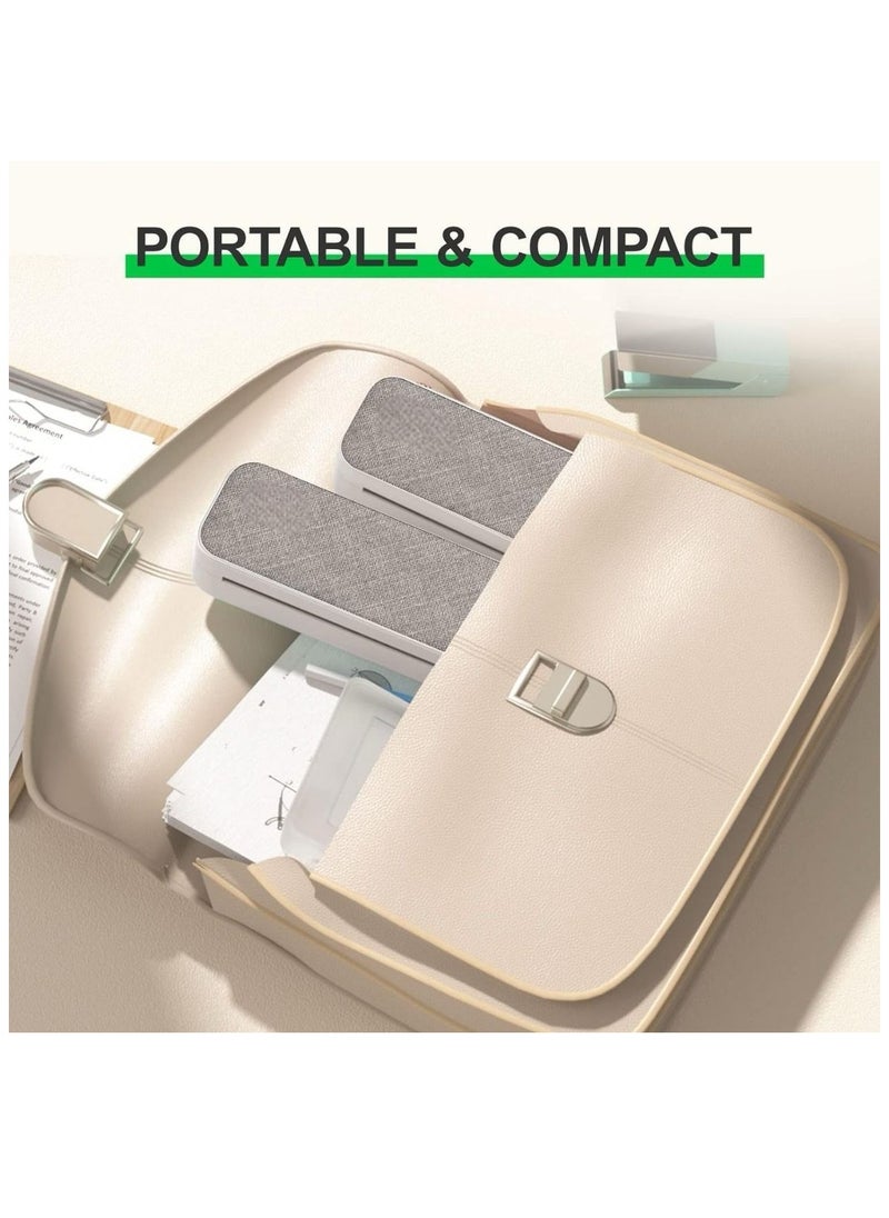 Generic - Thermal Transfer Portable Printer, Supports US Letter & Legal Length, Wireless Bluetooth Mobile Travel Printer, Compatible with Android and iOS, Prints Documents, Web Pages, Photos Inkless Printer - Image 1