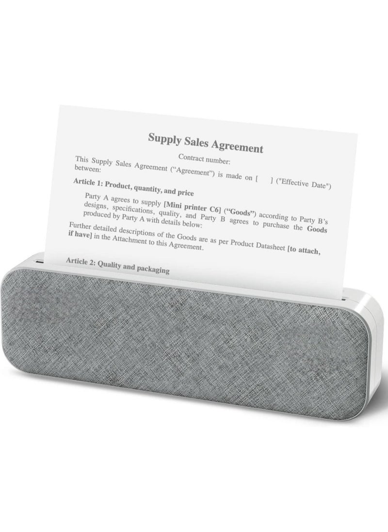 Generic - Thermal Transfer Portable Printer, Supports US Letter & Legal Length, Wireless Bluetooth Mobile Travel Printer, Compatible with Android and iOS, Prints Documents, Web Pages, Photos Inkless Printer - Image 1