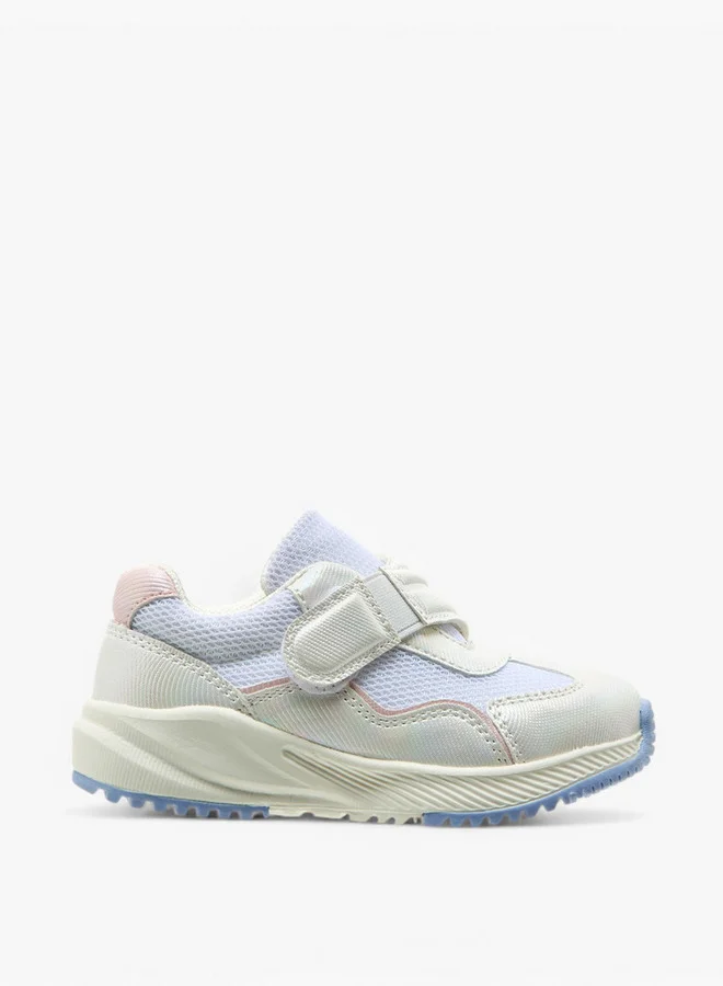 Barefeet Panelled Sneakers with Hook and Loop Closure