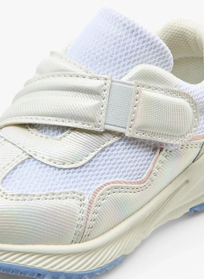 Barefeet Panelled Sneakers with Hook and Loop Closure