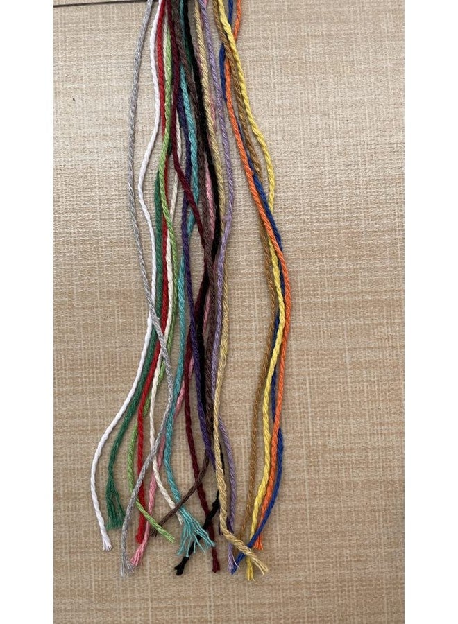 FLIPPED (109 Yards/1.5Mm/35 Colors Optional) 109 Diy Macrame Cord Craft Macramé Cotton Baker Twine Craft Making Knitting Cord Rope Diy Wedding Decor Supply Christmas Wrapping String Rope (Beige) - Image 3