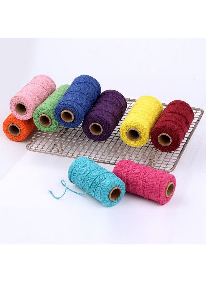 FLIPPED (109 Yards/1.5Mm/35 Colors Optional) 109 Diy Macrame Cord Craft Macramé Cotton Baker Twine Craft Making Knitting Cord Rope Diy Wedding Decor Supply Christmas Wrapping String Rope (Beige) - Image 4