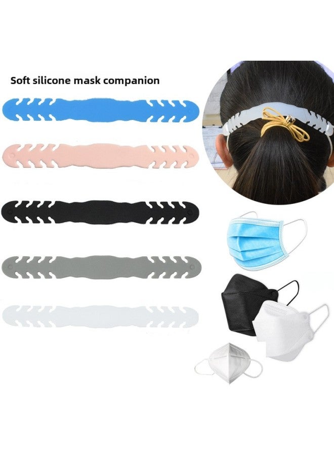 Mask Anti-Le Headset Silicone Ear Hanger Sports Ear Hook Accessories Mask Anti-Le Earring Ear Sheath-Color:To Adjust The Silicone Tape Contact Me-Model:EG14  - Image 1