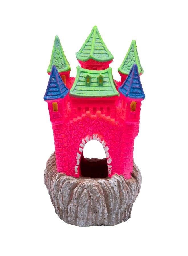 GloFish Extra Large Castle Ornament, 1 Count, Decor for Aquariums - Image 1