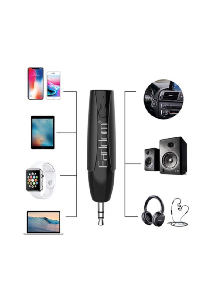 Earldom M68 Aux Wireless Bluetooth Adapter Receiver – Bluetooth 5.0 Audio Receiver for Car, Home, and Wired Speakers - Image 2