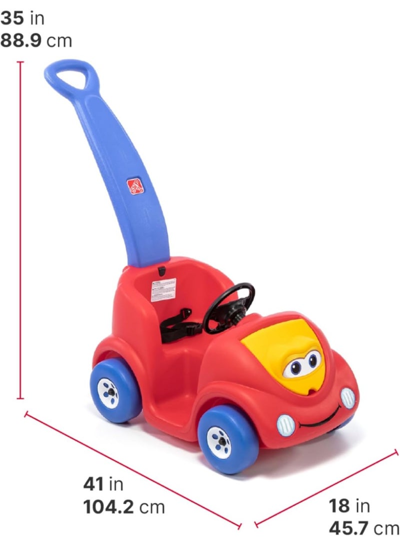 Step2 Push Around Buggy 10th Anniversary | Parent Push Ride-On Car for Toddlers 18–36 Months | Outdoor Stroller Toy with Seatbelt, Horn & Storage - Image 3