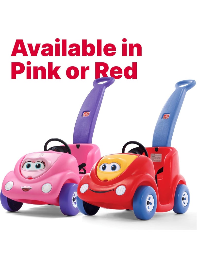 Step2 Push Around Buggy 10th Anniversary | Parent Push Ride-On Car for Toddlers 18–36 Months | Outdoor Stroller Toy with Seatbelt, Horn & Storage - Image 5