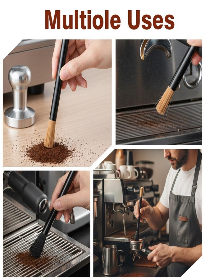 APLZGMG 2Pcs Coffee Grinder Cleaning Brushes, Dual-Head Coffee Grinder Brush, Barista Espresso Machine Brush Set for Grinders, Portafilter & Group Head Cleaning - Image 5