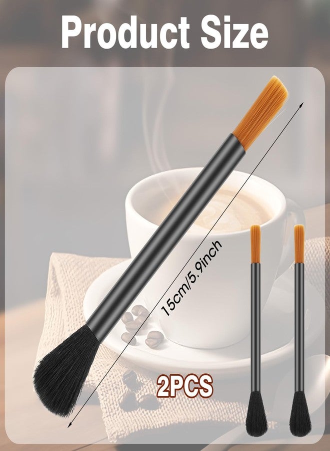 APLZGMG 2Pcs Coffee Grinder Cleaning Brushes, Dual-Head Coffee Grinder Brush, Barista Espresso Machine Brush Set for Grinders, Portafilter & Group Head Cleaning - Image 3