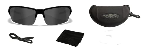 Wiley X WX Valor Tactical Sunglasses, Safety Glasses Shatterproof UV Eye Protection for Combat, Shooting, Fishing, Biking, and Extreme Sports, Matte Black Frame, Grey Tinted Lenses, Ballistic Rated - Image 5