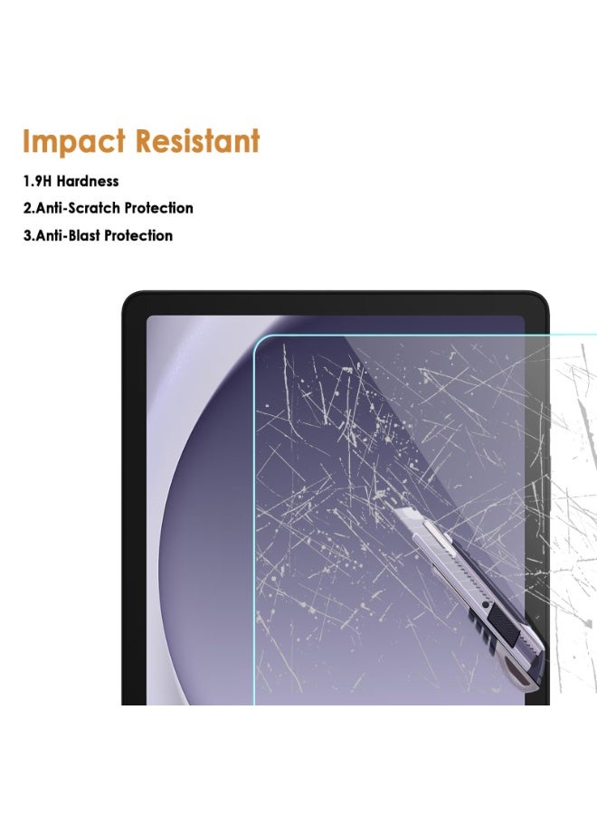eGreen99 2Pcs for Samsung Galaxy Tab A9 Plus / A11 Plus 11 Inch Screen Protector, Suitable Protective Cover Friendly Tempered Glass High-Definition Transparent Film， High-Definition Transparent Tempered Glass Film Protection,Clear - Image 4