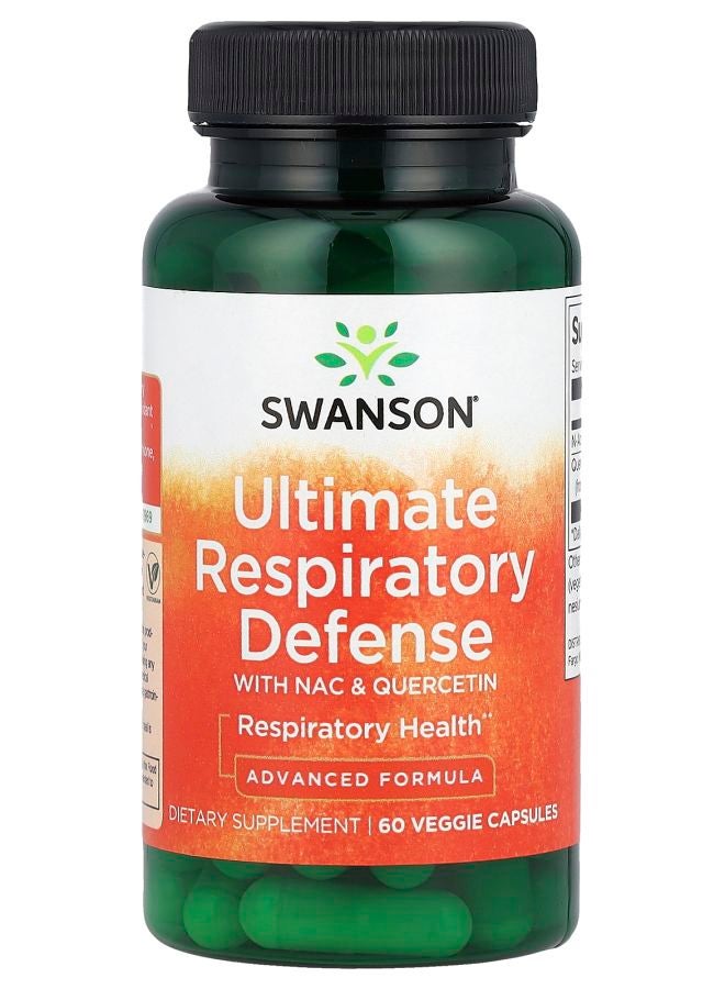 Ultimate Respiratory Defense with NAC & Quercetin 60 Veggie Capsules