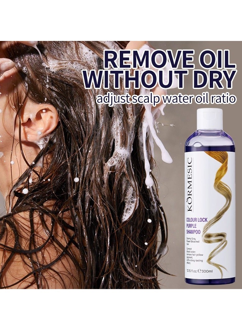 Kormesic Color-Lock Purple Shampoo - 300ml Color-Protecting Shampoo - Image 4