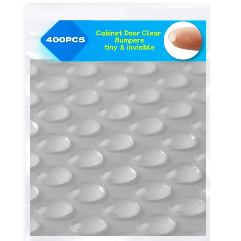 Eshanmu Ehanmu Self-Adhesive Clear Rubber Feet Tiny Bumpons 0.25" in Diameter x 0.079" Height PACK/100pcs (6x2mm 400pcs) - Image 1