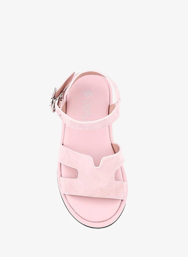 Cuple Pink Girls Flat Ankle Strap Sandals for Women | Best Price UAE