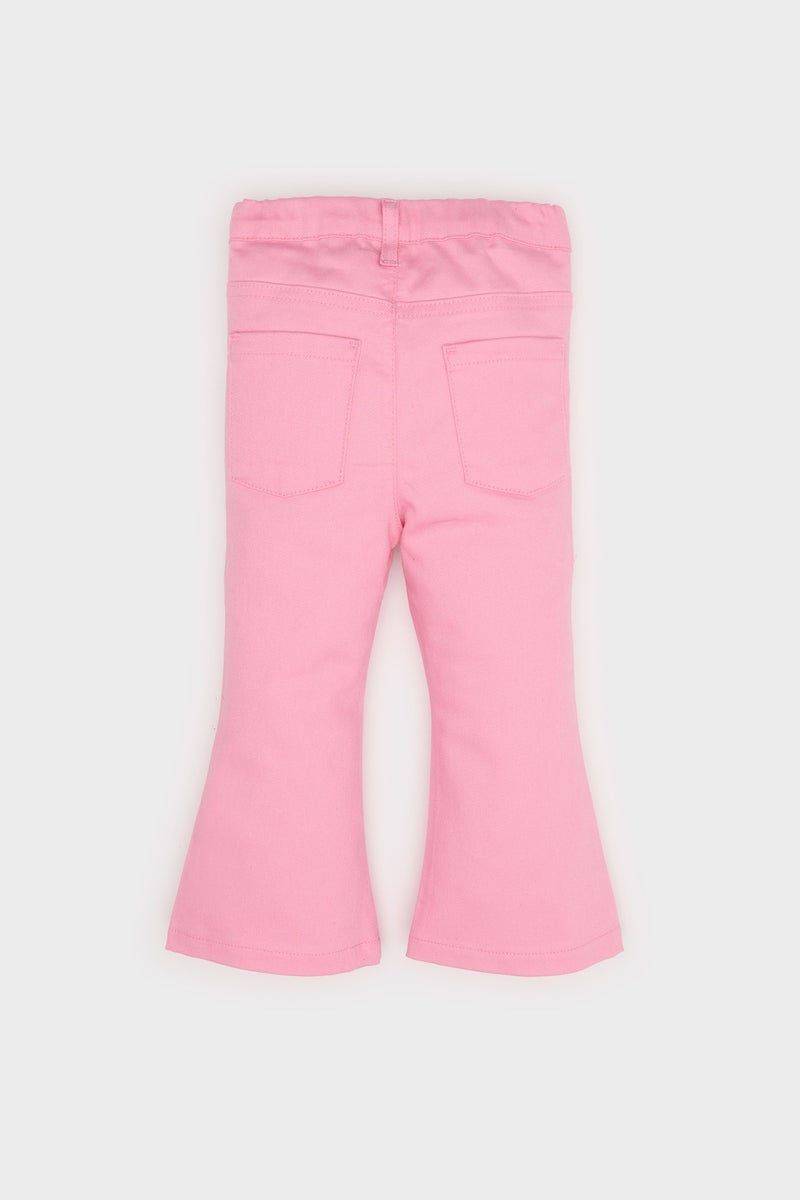 DeFacto Baby Girl Flare Fit Gabardine Trousers  - Image 3